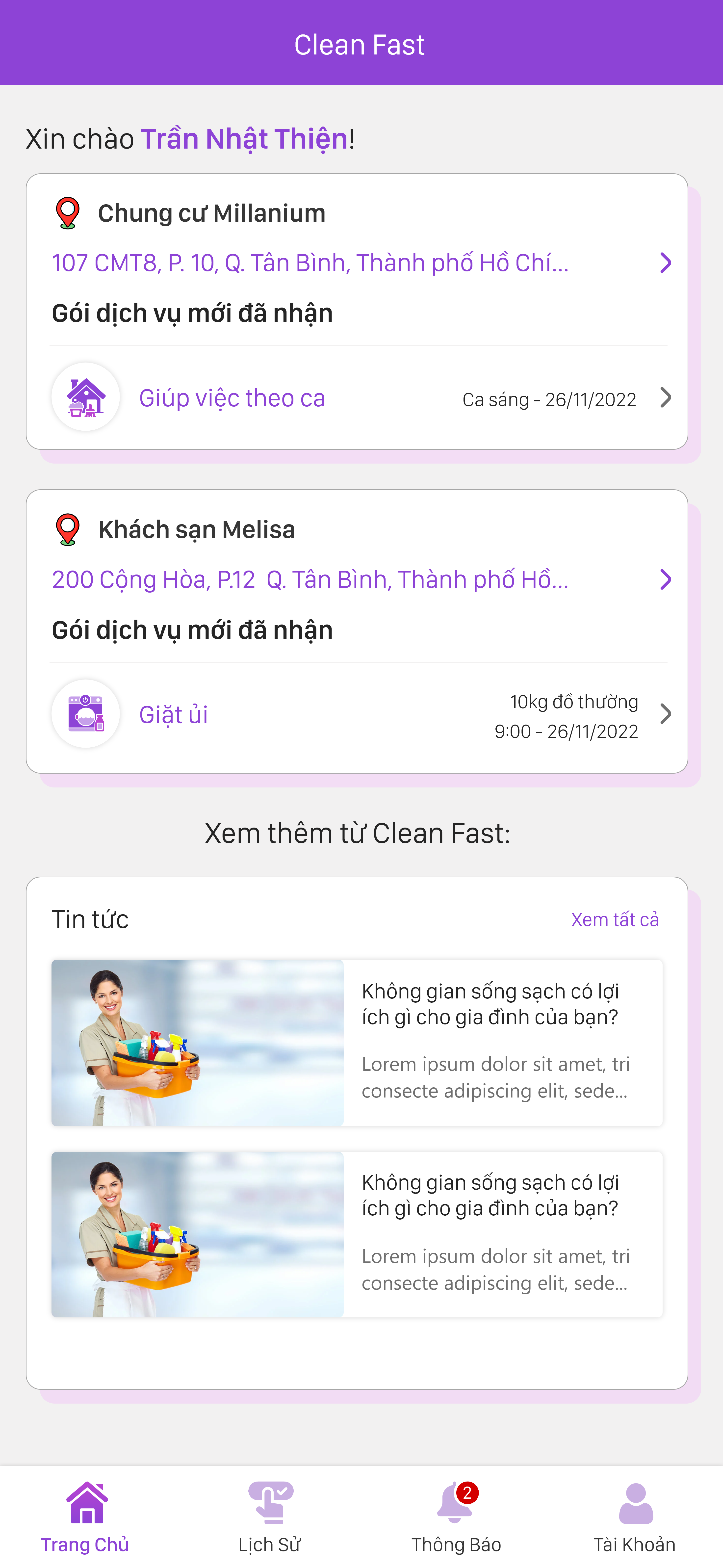 Giúp Việc Clear Fast